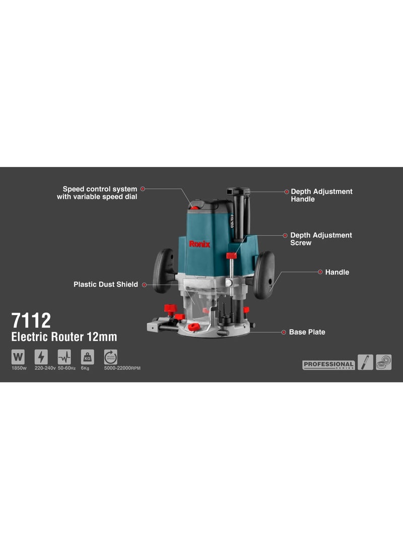 RONIX Electric Router 1850W # 7112 - Image 5